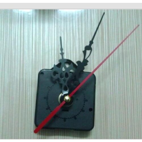 New 5pcs/package Black Modern Simple w/ Hands & hook DIY Quartz Wall Clock Movement Mechanism Replacement Parts Kit