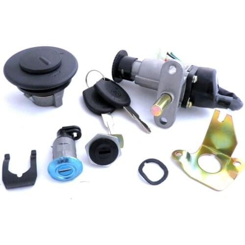New Ignition Switch Lock Key set For Chinese Scooter B08 B09 Sanben Wangye 125cc WY125 Sunl Roketa Moped Parts