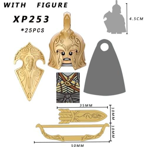 Single Sale Medieval Castle Knights Dragon Knights Figures with Armor Building Blocks Brick Toys