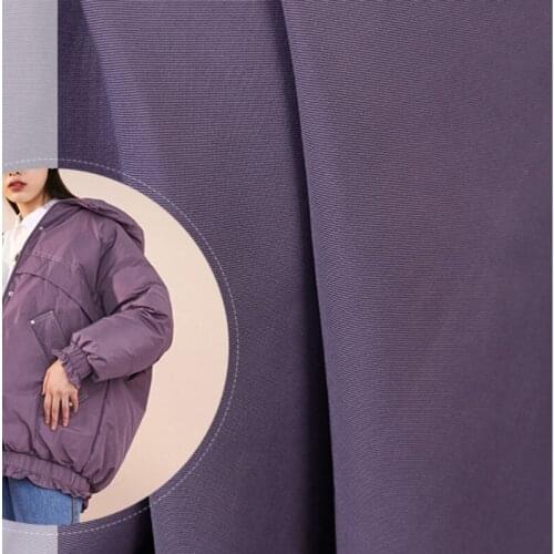 Wholesale 130 meters/roll Polyester t400 twill nylon + polyester down jacket fabric Autumn and winter trench coat cotton fabric