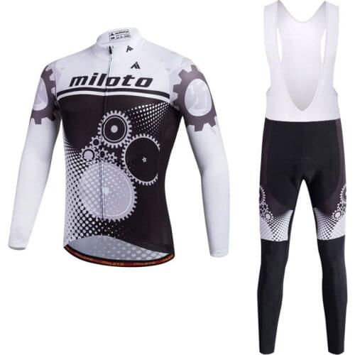 Autumn Mens Long Sleeve Cycling Jersey Set Pro Team 2021 Gel MTB Bike Clothes Quick Dry Bicycle Clothing Sport Suits