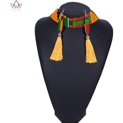 African jewelry set for women Pendant Necklace tassel Earrings Wedding Party necklace set wedding jewelry sets earrings WYB445