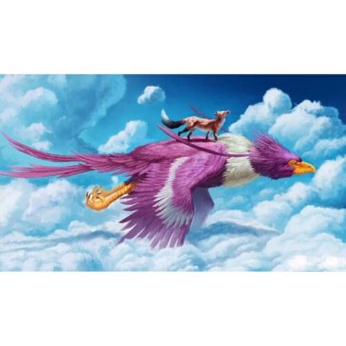 Full Square Drill Diamond Painting Embroidery Cross Stitch Cartoon Flying Bird Rhinestone Mosaic Home Decor Gift GJ907