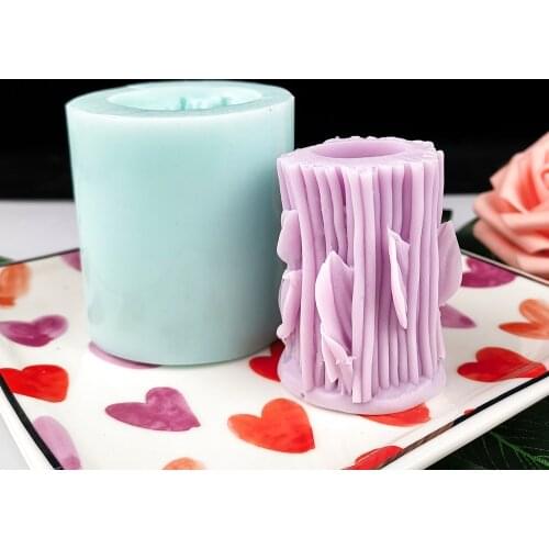 PRZY Mould Silicone Fondant Flower Stem Soap Molds Leaf Base Soap Molds Handmade Mold Clay Resin Candle Mould