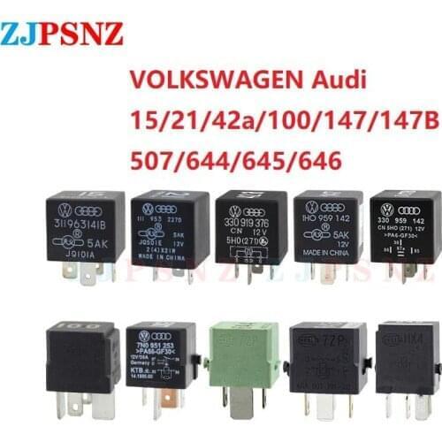 Relay 3/4/5 Pin 12V Waterproof Headlight Air Conditioner Oil Pump Fan Car Relays 644 507 645 100 645 646 42a 100 147 15 21