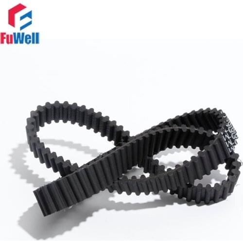 D5M Type Double Teeth Timing Belt 15mm/20mm/25mm Belt Width Transmission Pulley Belt D5M750/770/800/810/860 Black Rubber Belt