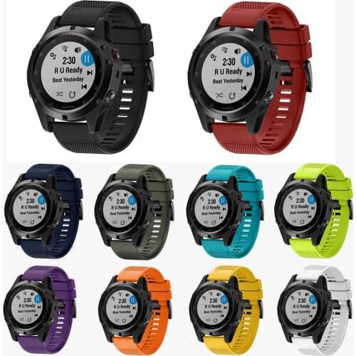 26mm 22mm 20mm Smart Watch Band Strap For Garmin Fenix 6 5X 6X 5 5S 3 3HR S60 GPS Watch Quick Release Silicone Easyfit Wristband