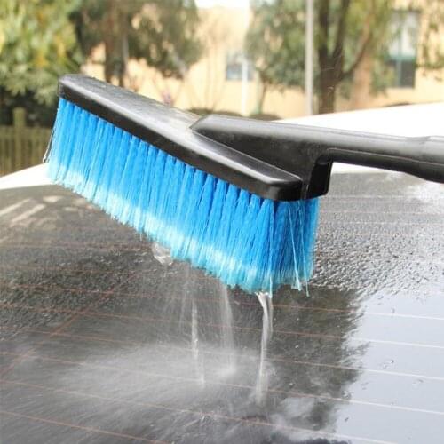 TiOODRE Car Wash Brush Clean Tool Car Cleaning Brush Retractable Long Handle Car Wash Brush Water Foam Flow Brush Care Washer