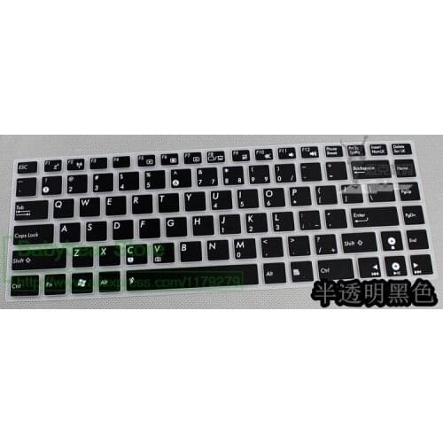 For Asus U80 UL80 U81 N82 UL30 R400E K43 a441u X45 R400V R400E R405 A85V S400 Silicone Notebook Keyboard Cover skin Protector