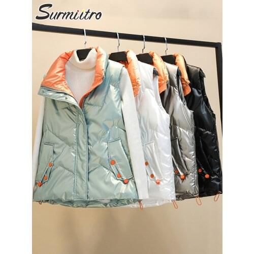 Женские зимние жилеты SURMIITRO China At AliExpress