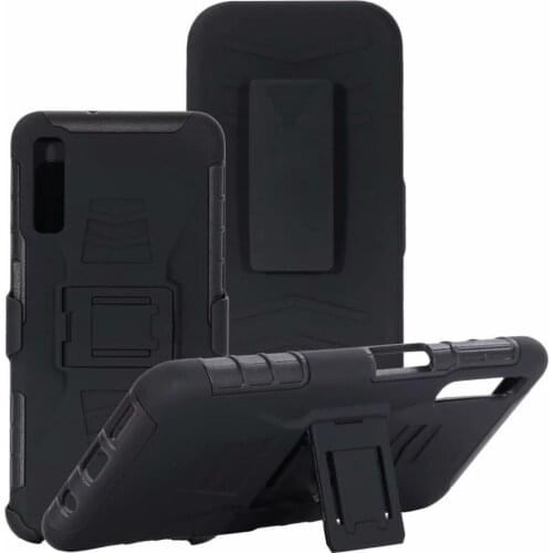 ShockProof Heavy Duty Armour Tough Stand Case With Belt Clip For Samsung Galaxy A7 2018/A750