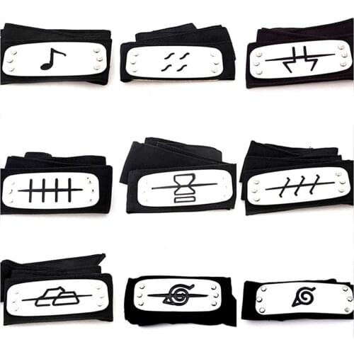 Narut0 Kakashi Headband Itachi Akatsuki Madara Headband Props Cosplay Costumes Accessories Anime