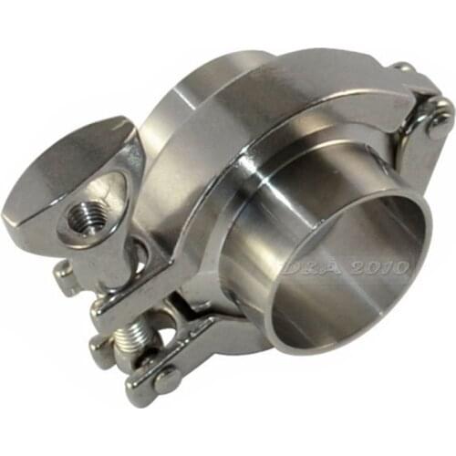 1set 57MM 2.25" 2.25 2-1/4 Inch OD SS304 SS316 304 316 Stainless Steel Sanitary Pipe Weld Ferrule + Tri Clamp + PTFE Gasket