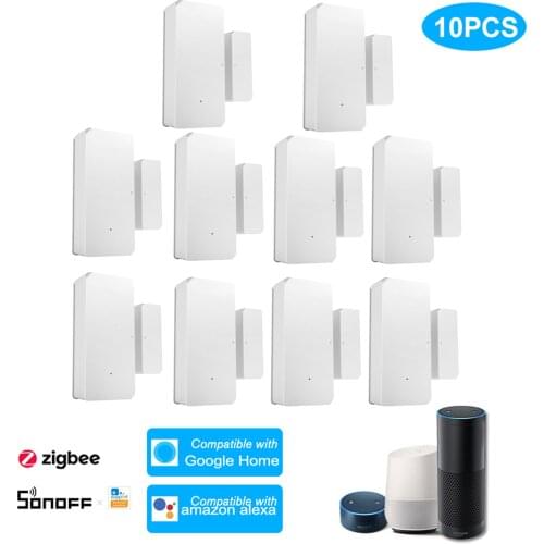 10PCS SONOFF DW2-RF-433MHZ Sensor Door Window Alarm Sensor RF 433Mhz Wireless Automation Anti-Theft Alarm Compatible With RF