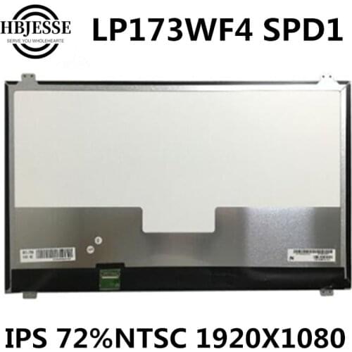 Original 17.3 inch IPS 72%NTSC LCD LED screen Exactly model LP173WF4 SPD1 FHD 1920*1080 30PINS Matte