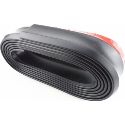 2.5 m front lip bumper car kit cushion tape soft black bumper for Ford Focus Fusion Escort Kuga Ecosport Fiesta Falcon EDGE