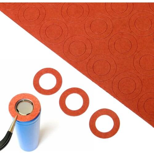 200pcs 18650 Battery Insulators Electrical Adhesive Cardboard Insulators Insulating Adhesive Paper Solder Protection Cap