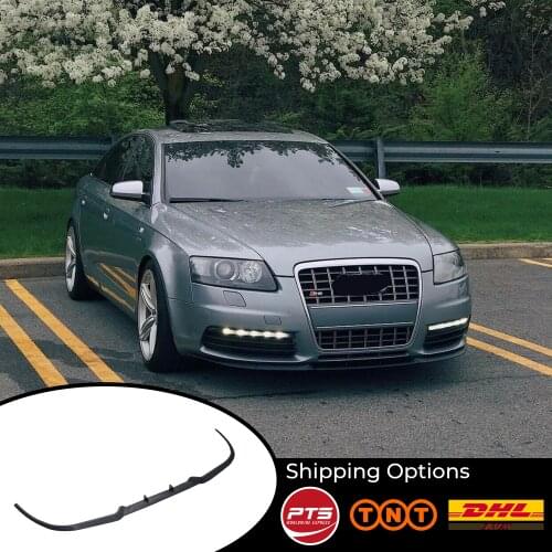 For Audi A6 C6 S6 S Line CUPRA R FRONT SPOILER BUMPER LIP Euro Spoiler Lip Universal 3 pcs Body Kit