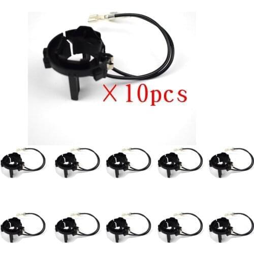 Dyoung 10Pcs Xenon H7 Adapter For VW Golf MK7 High Temperature Resistant Plastic Top Holder Socket Connector DHG7 New Arrival
