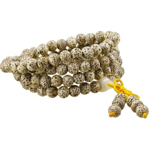 TUMBEELLUWA Handmade Bracelet Star Moon Bodhi 108 Mala Bead Bodhi Seed Strand Bracelets Wrap Bracelet For Meditation