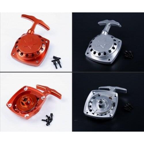 CNC Alloy Easily Starting Pull Starter Fit Zenoah Rovan 32cc 36cc Engines Fit for 1/5 HPI BAJA RC Car Parts