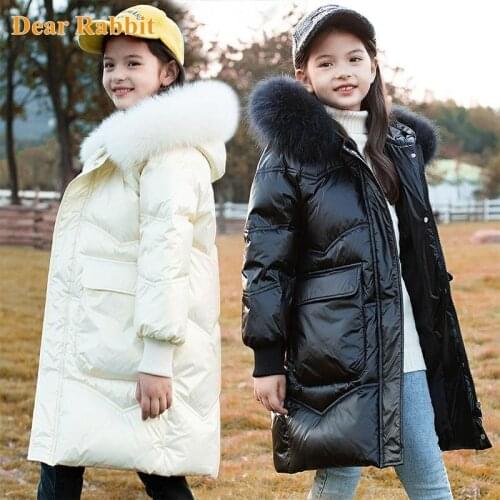 -30 children Winter Snowsuit 2021 New 80% Duck Down Jacket for Girl Clothes Outdoor Kids waterproof coat parka clothing overcoat