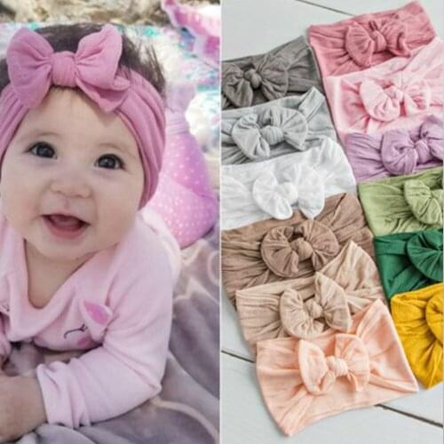 Newborn Toddler Baby Headband Headdress Kids Girl Headbands Girl Bow Knot Hair Accessories Baby Turban Dropshipping