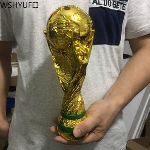2022 European Golden Resin World Football Trophy Mascot Family Decoration Football Fan Gift Office Decoration