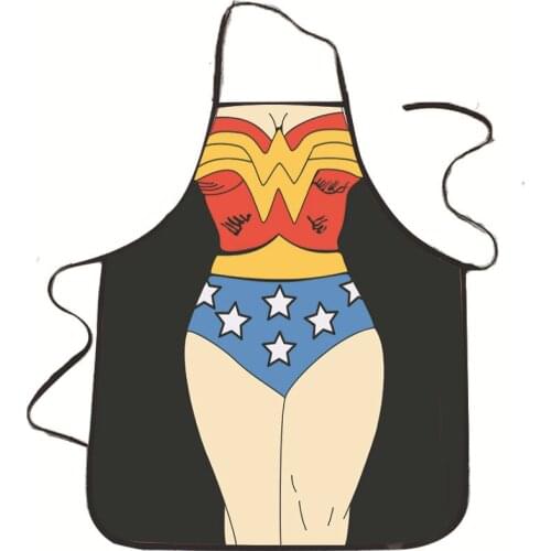 Creative and funny personality apron fashion cute kitchen home apron waist women vibrato with shorts bikini