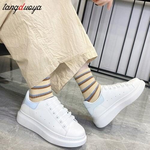White shoes women autumn Designer Wedges Womens casual shoes Platform Tennis female Trainers woman sneakers Vulcanized Shoes