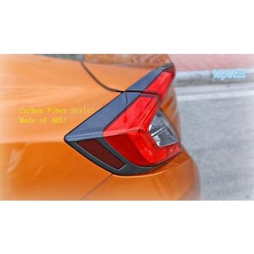 Lapetus Rear Tail Tailgate Lights Lamp Eyelid Eyebrow Decoration Frame Cover Trim Fit For Honda Civic 2016 2017 Sedan / ABS