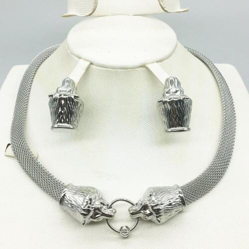 Summer dresses for women gold necklace earrings collection fashion Nigeria wedding African pearl jewelry collection Italian wome