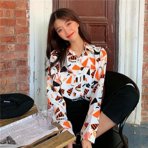 Fashion Comfortable Long Sleeves Lapel Women Top Chiffon Casual Blouse Shirt