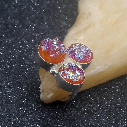 Fashion Jewelry Charm Origin Titanium Silver Color Jewelry Band Ring For Women Size 7.5 HD431