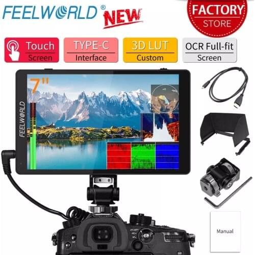 FEELWORLD F7 PRO 7“ 3D LUT Touch Screen 4K 60Hz HDMI DSLR Camera Field Director Monitor 1920x1200 IPS F970 External Power Kit