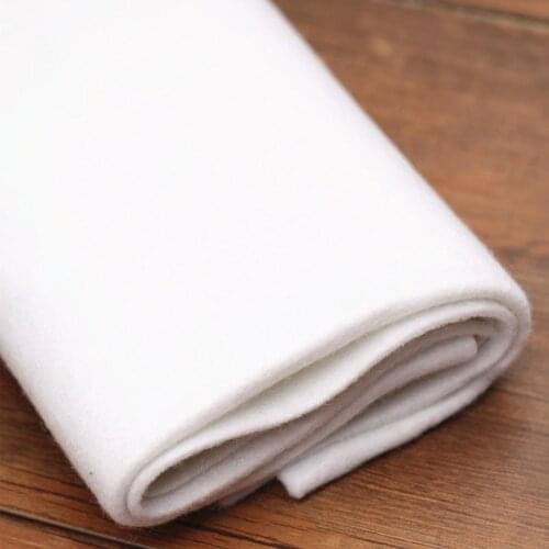 Hot Adhesiva Patchwork 180g Single Side Fabric Adhesive Cotton Batting Cream Interlining Filler DIY Craft Accessories 50x100cm
