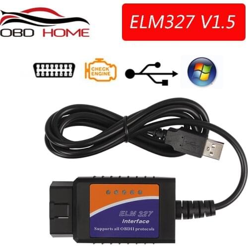 OBD2 ELM327 wifi USB/Bluetooth V1.5 Car Diagnostic USB Cable Interface Support All OBD2 Protocols For Windows ELM327 OBD Scanner