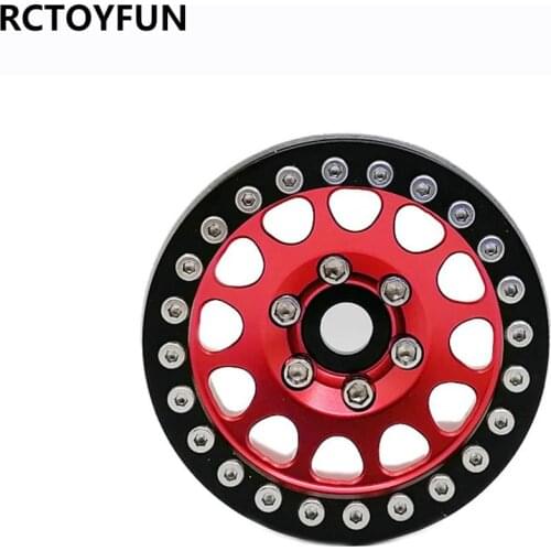 4Pcs RC Car Wheel Rim for Axial SCX10 II 90046/ 90047/90048/D90 Tamiya CC01 Traxxas TRX4 1/10 RC Crawler Car Upgrade Parts