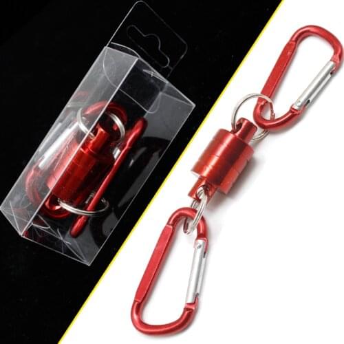 Strong Release Carabiner Portable Outdoor Fishing Gear Clip Buckle Mountain Climbing Lanyard