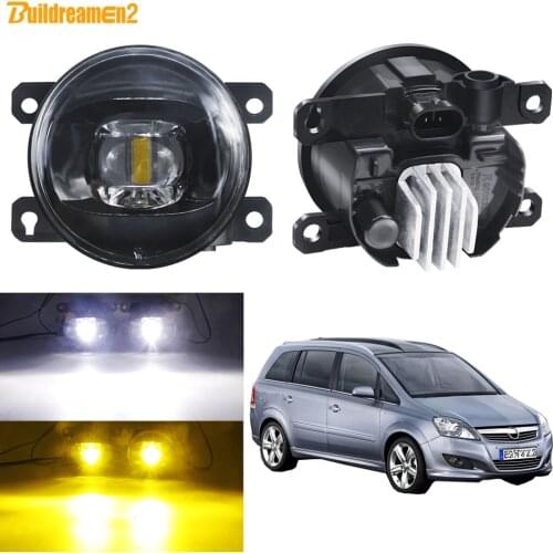 Fog Light Assembly 30W Car Front Bumper LED Fog Lamp DRL Daytime Running Light 8000LM 12V For Opel Zafira B MPV A05 2005-2011