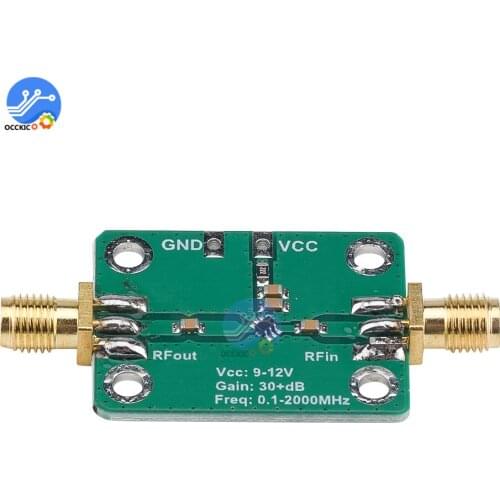 9-12V Radio Frequency Wideband Amplifier Low Noise Amplifier LNA (0.1-2000MHz Gain 32dB)