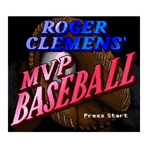 Roger Clemens' MVP Baseball 16 bit Big Gray Game Card For NTSC Game Player Drop Shipping