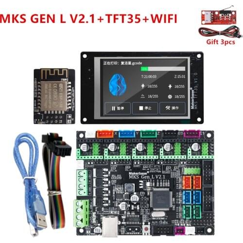 MKS GEN-L V2.1 MKS TFT 3.5 touch screen display MKS TFT WI-FI module 3D printer shield control panel mainboard diy starter kits