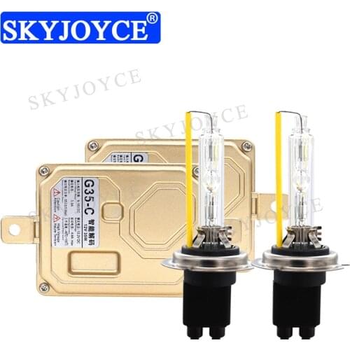 SKYJOYCE 35W HeartRay D2H Canbus HID Kit 35W Canbus Ballast 4500K 5500K HeartRay H1 H7 H11 D2H XenonBulb AC 35W AUTO light Kit