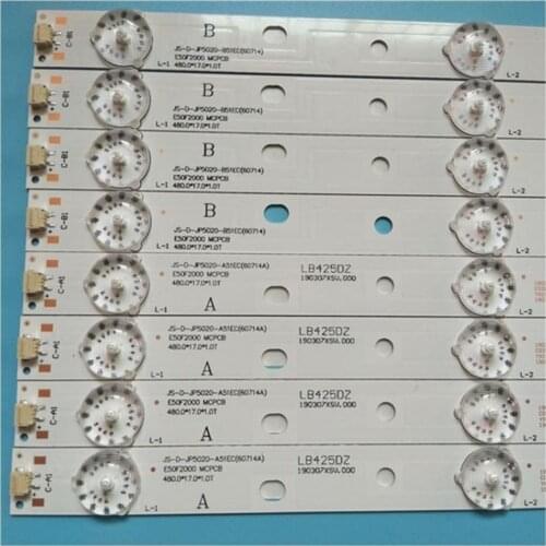 LED Backlight strip JS-D-JP5020-A51EC B51EC 5 Lamp For PHILIPS 50"TV D50-F2000 JS-D-JP5020-A51EC B51EC