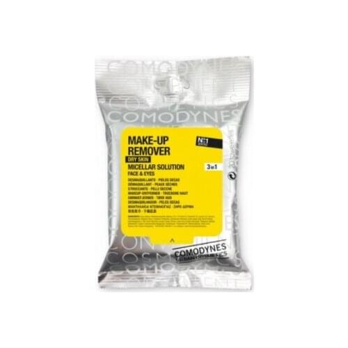 COMODYNES CONVENIENT COSMETICS MAKE UP REMOVER SENSITIVE & DRY SKIN 20 TOALLITAS