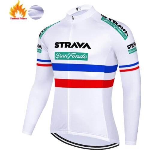 Strava maillot velo homme Winter Thermal Fleece bike shirt Bicycle Wear Bike Clothing long sleeve camisa de ciclismo masculina