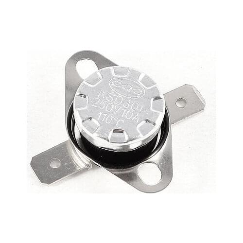 110C NC Temperature Control Switch Thermostat Auto Reset 2-Terminal KSD301
