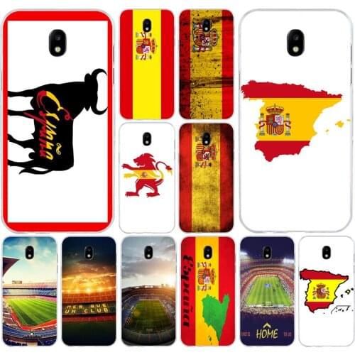 133H Spanish flag camp Soft Silicone Tpu Cover phone Case for Samsung j3 j5 j7 2016 2017 a3 2016 a5 2017 a6 2018