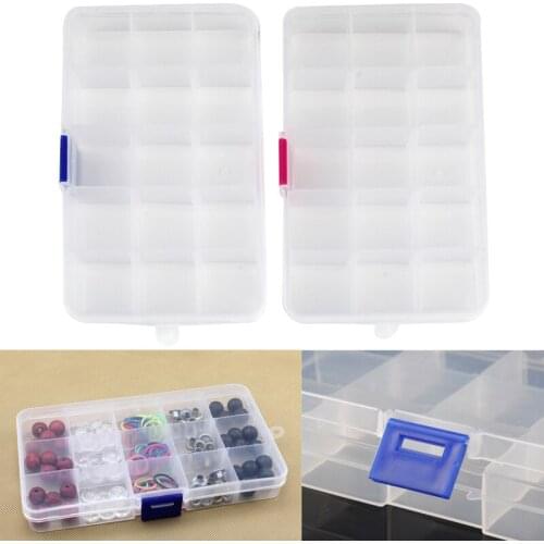 2021 New 15 Compartments Jewelry Organizer Storage Box Display Holder Earring Case Hot